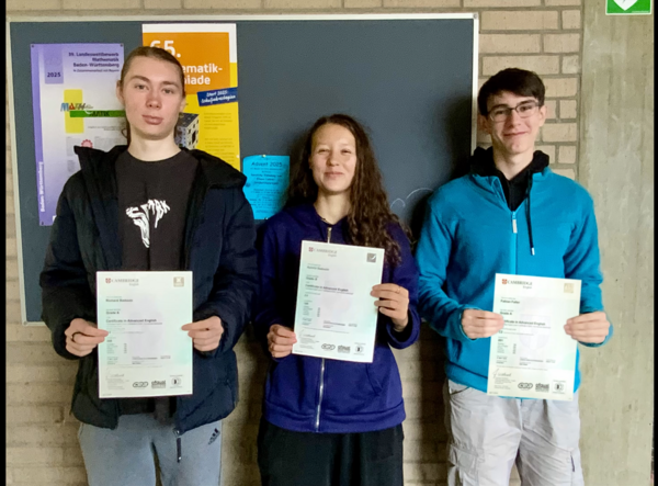 Cambridge Certificate 2025