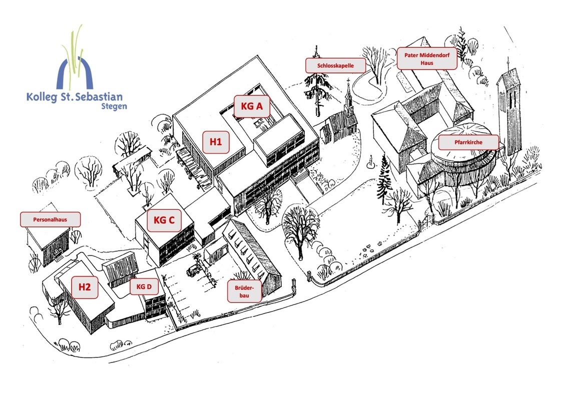 Lageplan Kolleg St. Sebastian