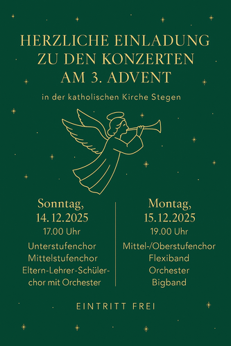 Plakat Adventskonzerte 2025