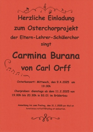 Eltern-Lehrer-Schüler-Chor Eltern-Lehrer-Schüler-Chor