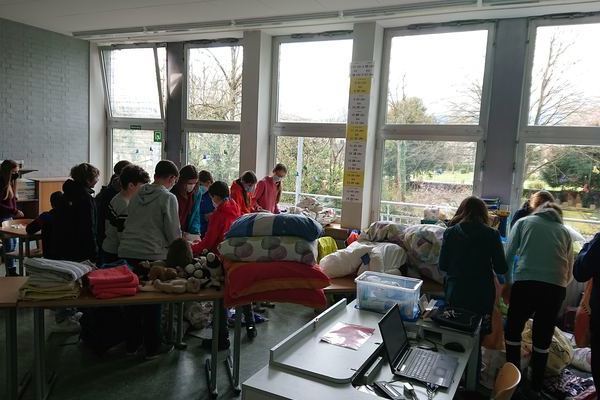 Das Klassenzimmer der 6a als Packstrae