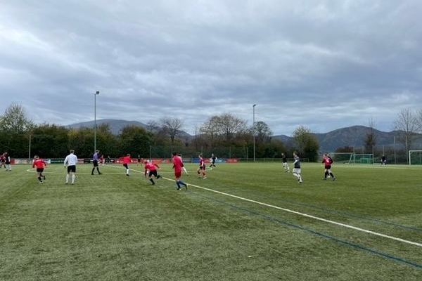 Fuballspiel der beiden Sportleistungskurse der Kursstufe 1 und 2