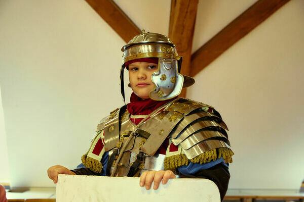 Besuch eines rmischen Legionrs (Foto: Frank Duffner)