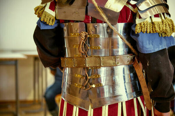 Besuch eines rmischen Legionrs (Foto: Frank Duffner)