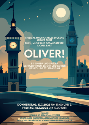 Plakat Musicalauffhrungen "Oliver Twist"
